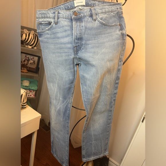 Frame Jeans “Le Pixie Slouch” in Limelight Clean NWOT - Picture 11 of 15